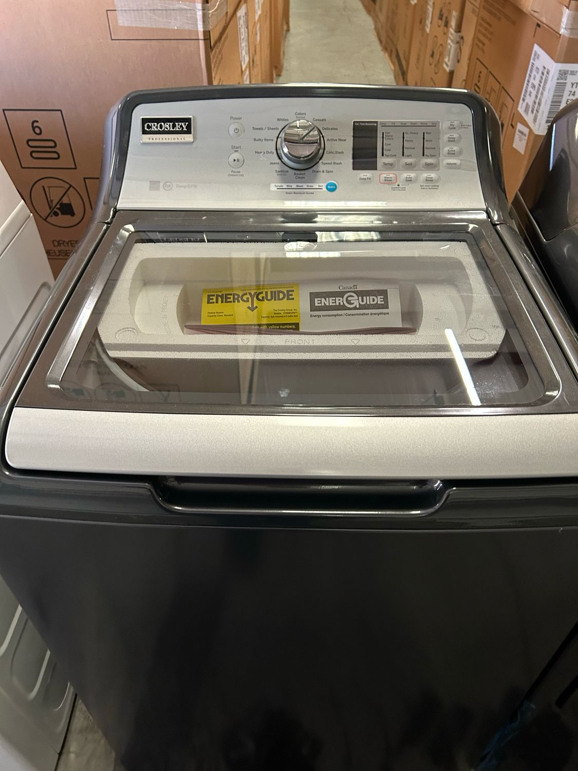 Crosley YTW4514PNDG 4.5 Cu. Ft. Top Load Washer (Diamond Gray)