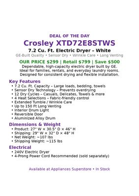 Appliances In Stock In Greenville