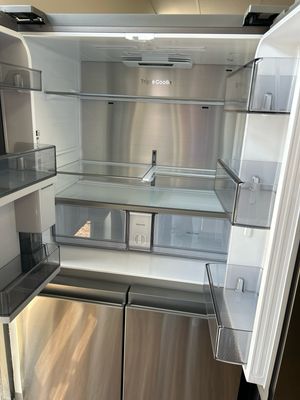 Samsung RF23A9671SR 22.8-cu ft 4-Door Counter-Depth French Door Refrigerator with Dual Ice Maker and Door within Door (Fingerprint Resistant Stainless Steel)