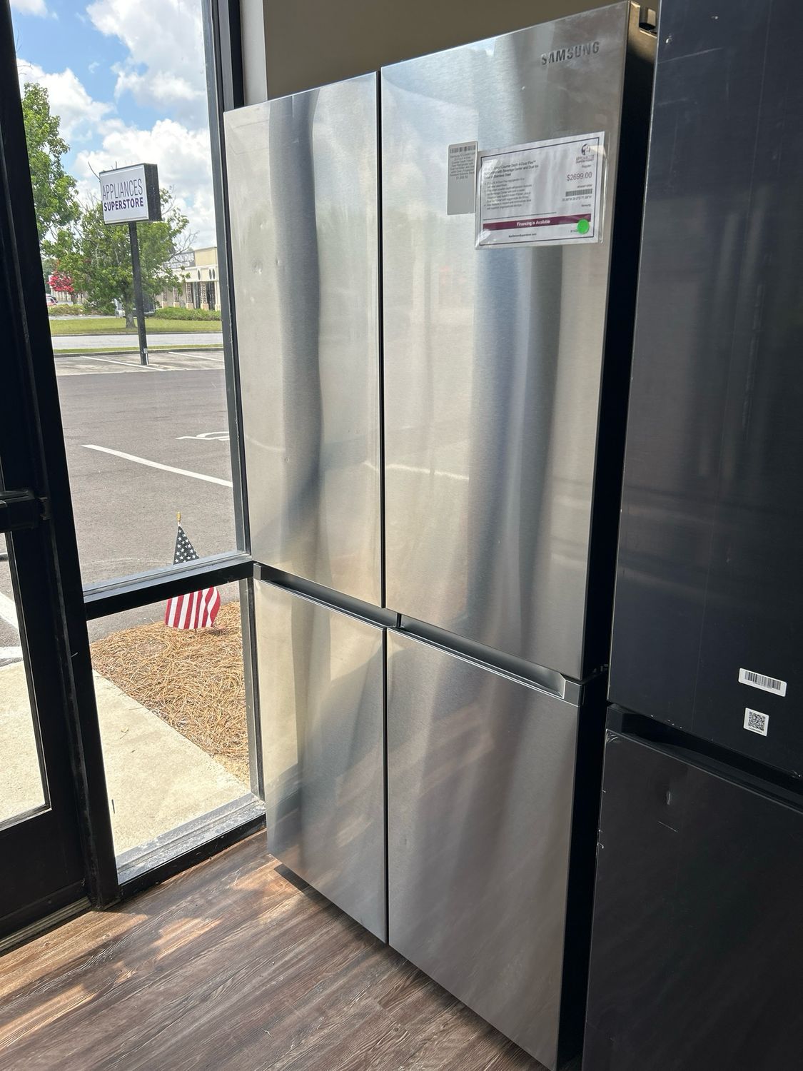 Samsung RF23A9671SR 22.8-cu ft 4-Door Counter-Depth French Door Refrigerator with Dual Ice Maker and Door within Door (Fingerprint Resistant Stainless Steel)