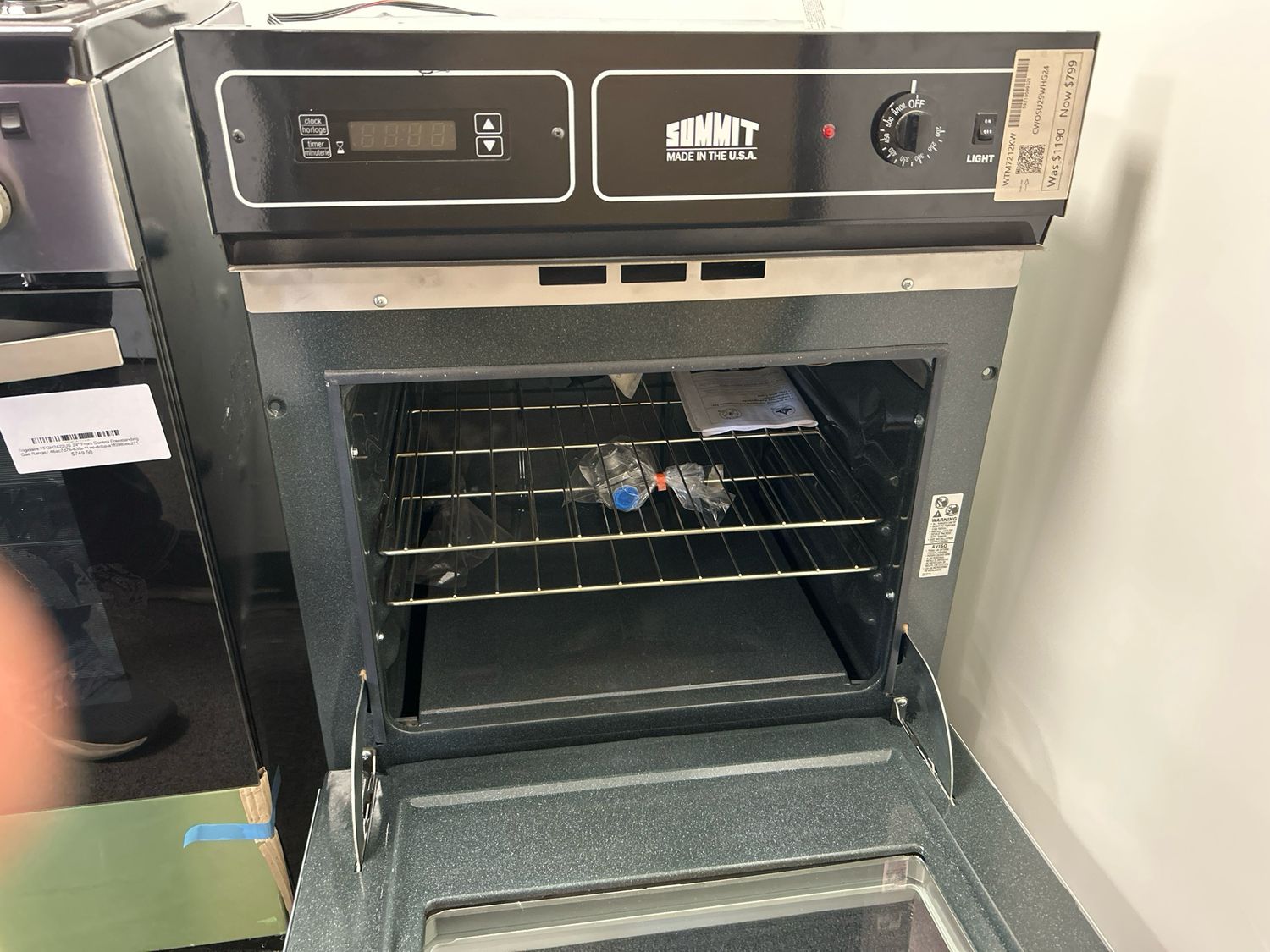 Summit WTM7212KW  24 Inch Wide Gas Wall Oven