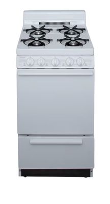 Holiday SAK101OO 20-in 4 Burners 2.4-cu ft Freestanding Natural Gas Range (White) Model  Open Box