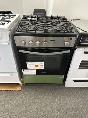 Frigidaire FFGH2422US 24 in. 1.9 cu. ft. Freestanding Gas Range with Manual Clean in Stainless Steel Model  S&amp;D