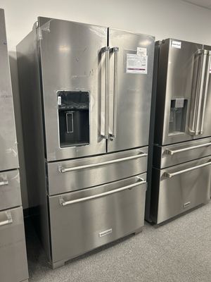 Kitchenaid KRMF536RPS 26.2 Cu. Ft. Multi-Door French Door Refrigerator with Platinum Interior