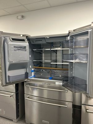 Kitchenaid KRMF536RPS 26.2 Cu. Ft. Multi-Door French Door Refrigerator with Platinum Interior