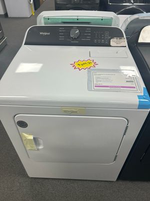 Whirlpool® WED6150PW 7.0 Cu. Ft. Top Load Electric Dryer with Moisture Sensor