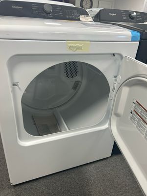 Whirlpool® WED6150PW 7.0 Cu. Ft. Top Load Electric Dryer with Moisture Sensor