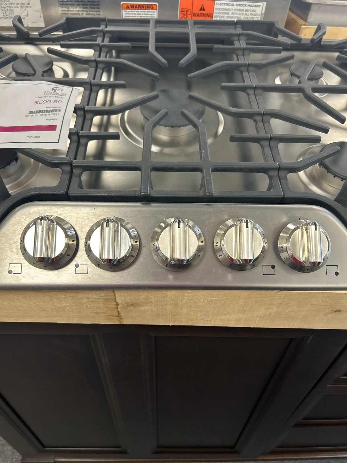 Frigidaire Gallery FGGC3047QS 30’’ Gas Cooktop 