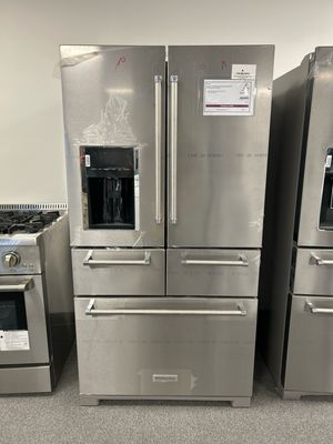 KitchenAid KRMF706ESS 25.8 Cu. Ft. 36" Multi-Door Freestanding Refrigerator with Platinum Interior Design