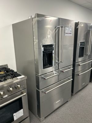 KitchenAid KRMF706ESS 25.8 Cu. Ft. 36" Multi-Door Freestanding Refrigerator with Platinum Interior Design