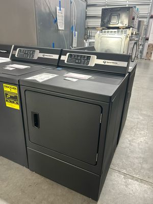 Speed Queen DR7004BE Sanitizing Electric Dryer with Pet Plus Steam Rear Control Black  7 cu. ft. 7 Year Warranty