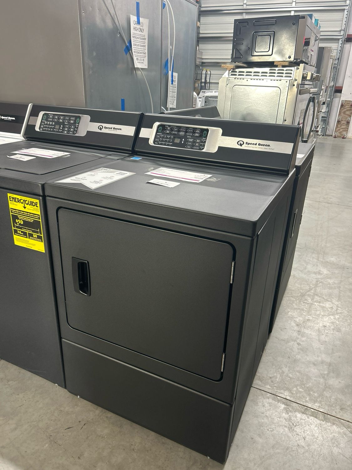 Speed Queen DR7004BE Sanitizing Electric Dryer with Pet Plus Steam Rear Control Black  7 cu. ft. 7 Year Warranty