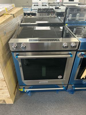 KitchenAid KSEG700ESS 30in 5-Burner Slide-in Convection Range, Electric