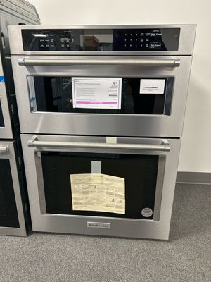 KitchenAid KOEC530PPS 30 inch Combination Microwave Wall Ovens with Air Fry Mode.