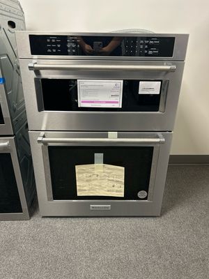 KitchenAid KOEC530PPS 30 inch Combination Microwave Wall Ovens with Air Fry Mode.