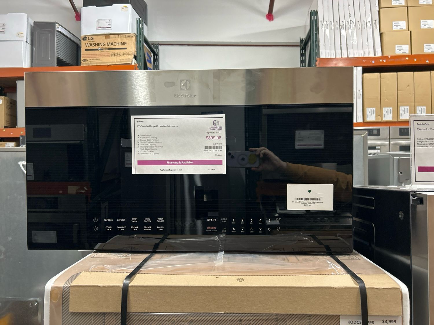 Electrolux EMOW1911AS 30" Over-the-Range Convection Microwave