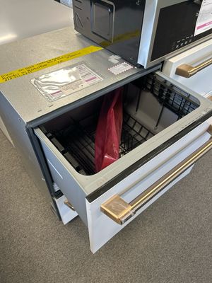 Cafe CDD420P4TW2 24" Top Control Built-in Double Drawer Dishwasher, Customizable, White Matte
