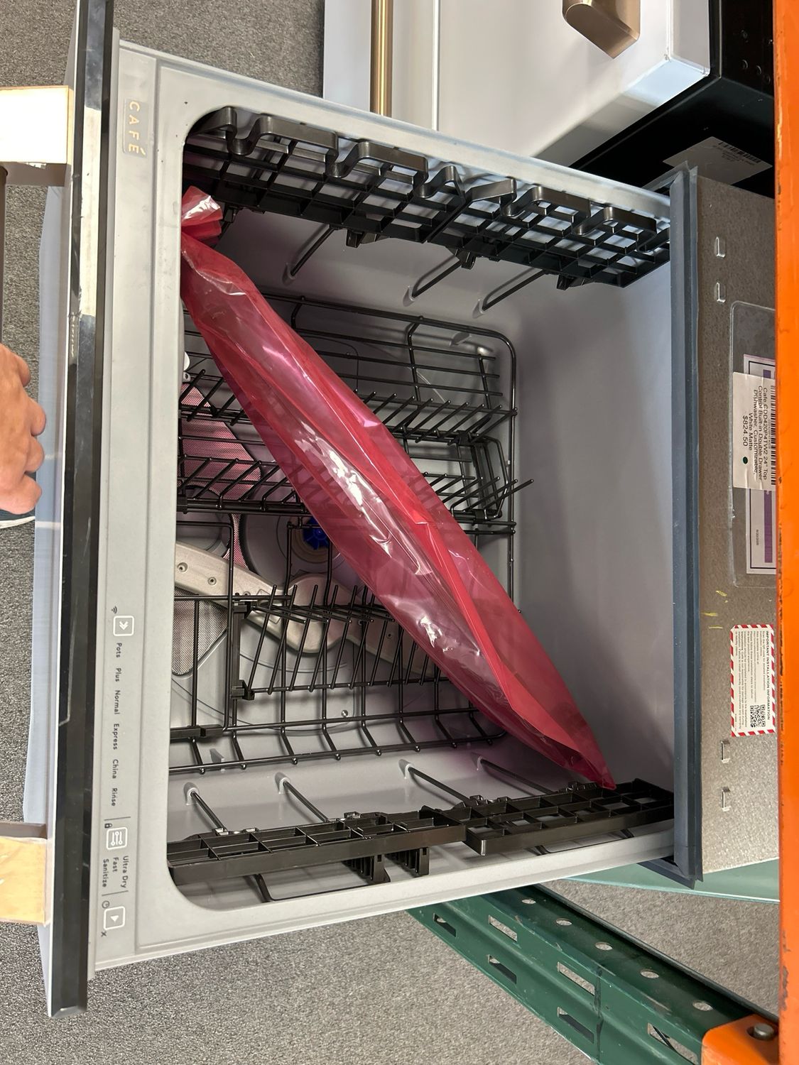 Cafe CDD420P4TW2 24" Top Control Built-in Double Drawer Dishwasher, Customizable, White Matte