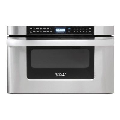 Sharp 24” 1.2 cu. ft. 950W Easy Open Stainless Steel Microwave Drawer. Model KB6524PSY. MSRP $1199
