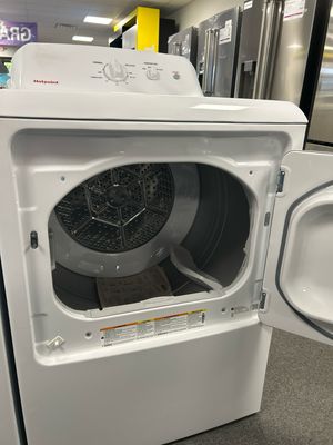 Hotpoint HTX26EASWWW 6.2 cu. ft. Capacity Electric Dryer with Up To 120ft. Venting and Shallow Depth