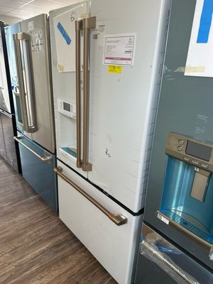 Cafe CYE22TP4MW2 22.1CF Counter - Depth French Door Refrigerator with Hot Water Dispenser