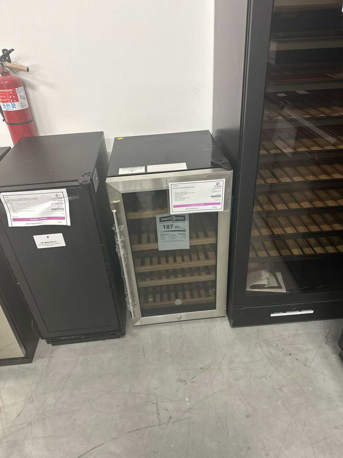 GE GVS04BQNSSOB Wine Center and Beverage Center