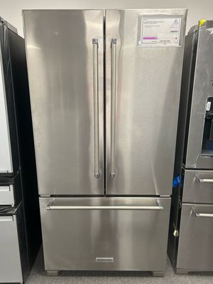 KitchenAid KRFC302ESS 22 cu. ft. 36-Inch Width Counter Depth French Door Refrigerator with Interior Dispense