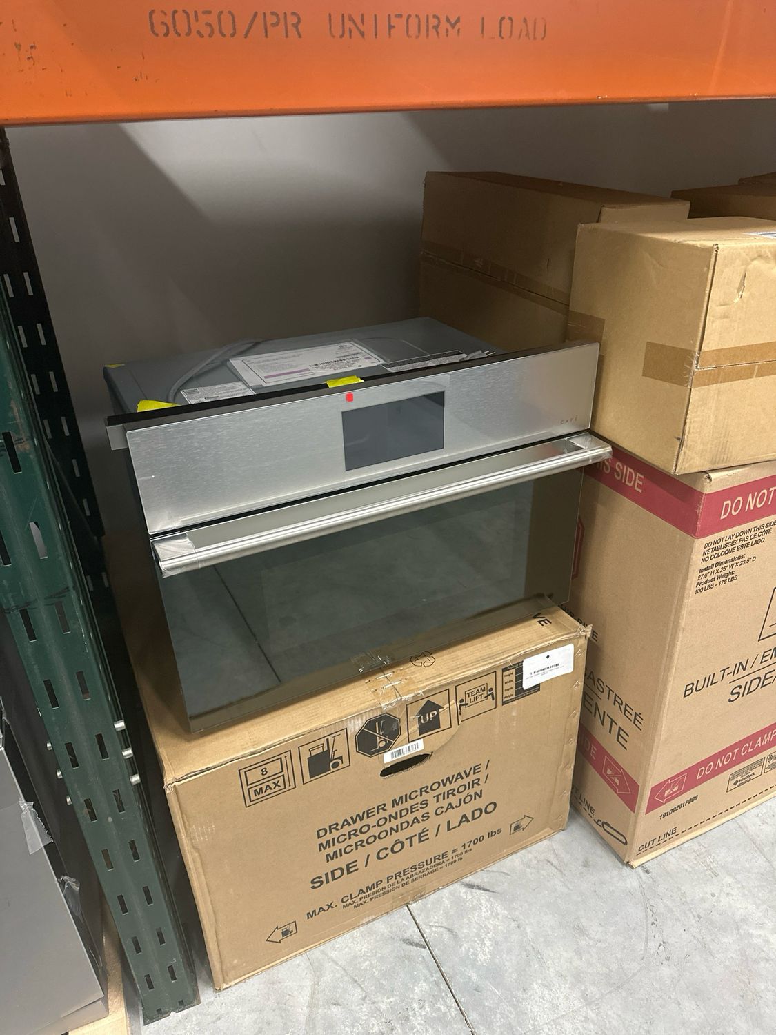 Cafe CSB912M2NS5 27" Smart Five in One Oven with 120V Advantium Technology in Platinum Glass