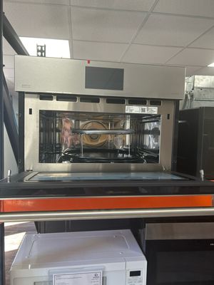 Cafe CSB912M2NS5 27" Smart Five in One Oven with 120V Advantium Technology in Platinum Glass