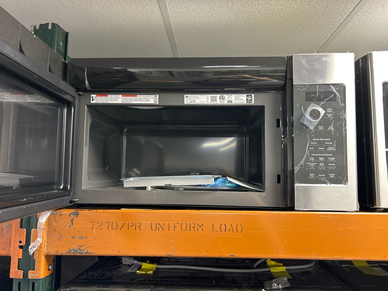 GE Profile PVM9215SKSS 2.1 Cu. Ft. Over-the-Range Sensor Microwave Oven