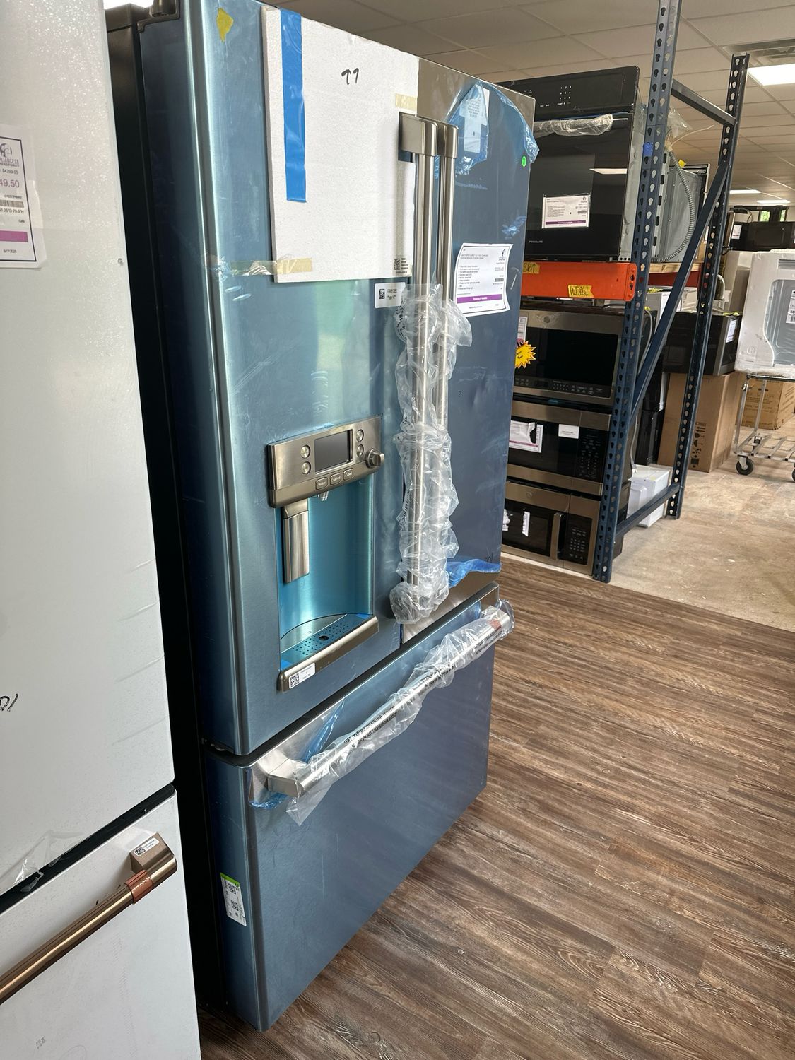 GE Cafe CYE22TP2MS1 ENERGY STAR® 22.1 Cu. Ft. Smart Counter-Depth French-Door Refrigerator with Hot Water Dispenser