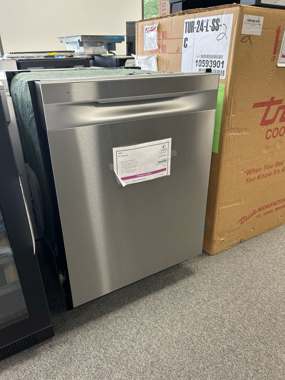 Frigidaire FDHP4336AS 24" Hybrid Tub Dishwasher