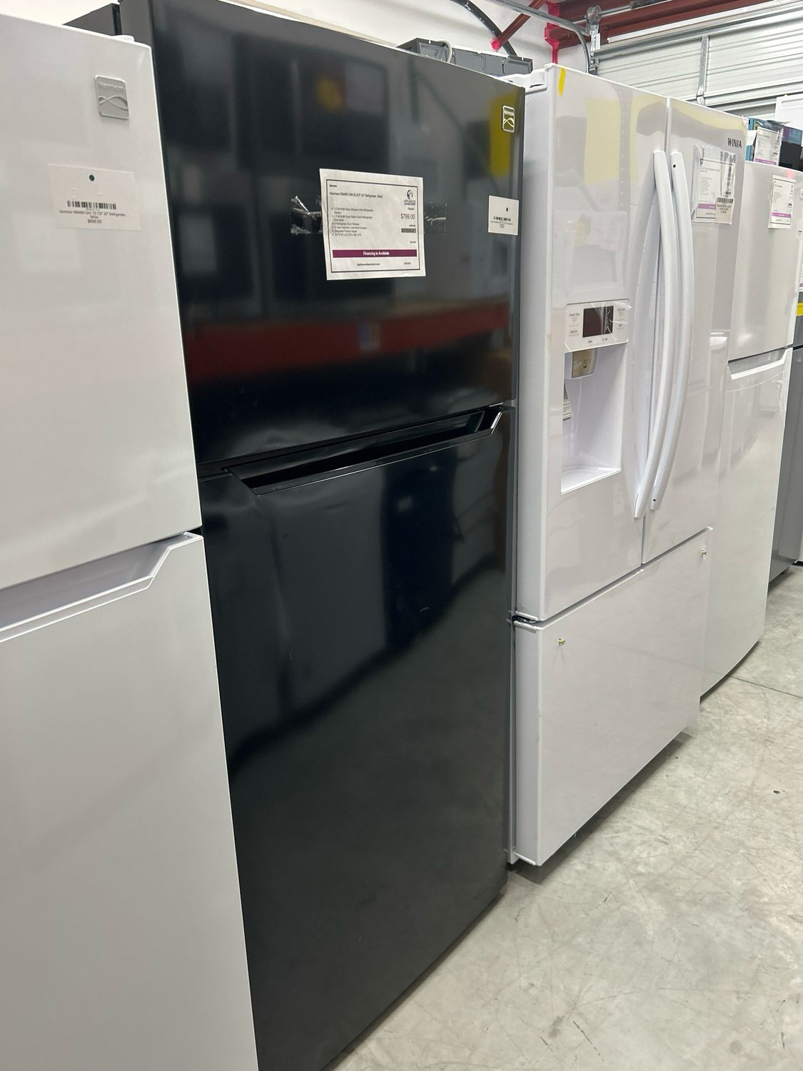 Kenmore KM4661359 30" 20.2CF Top Freezer Refrigerator E-Star Black