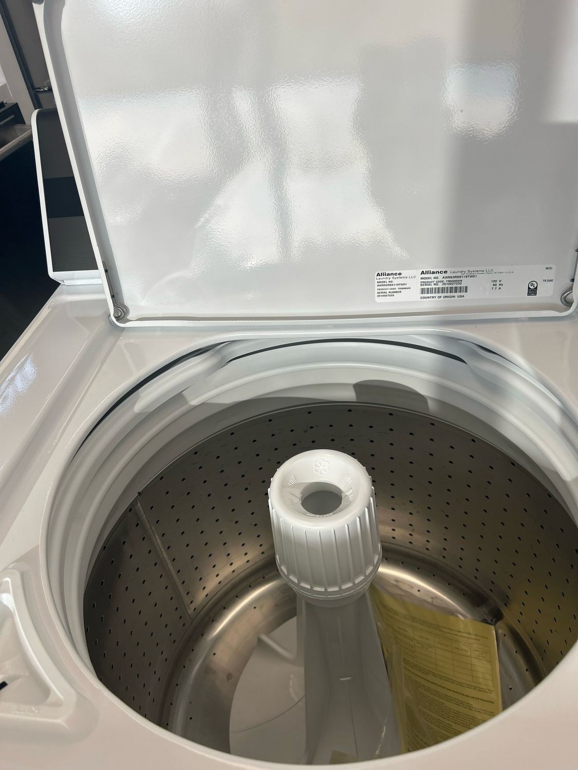 Speed Queen TR5006WN Delayed Lid-Lock Speed Queen TL Washer 6 Cycle, Rear Control
