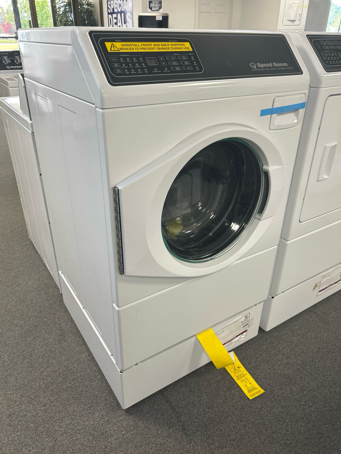 Speed Queen FF7011WN Speed Queen FL Washer 11 Cycle, Front Control + Pet Plus Flea Cycle