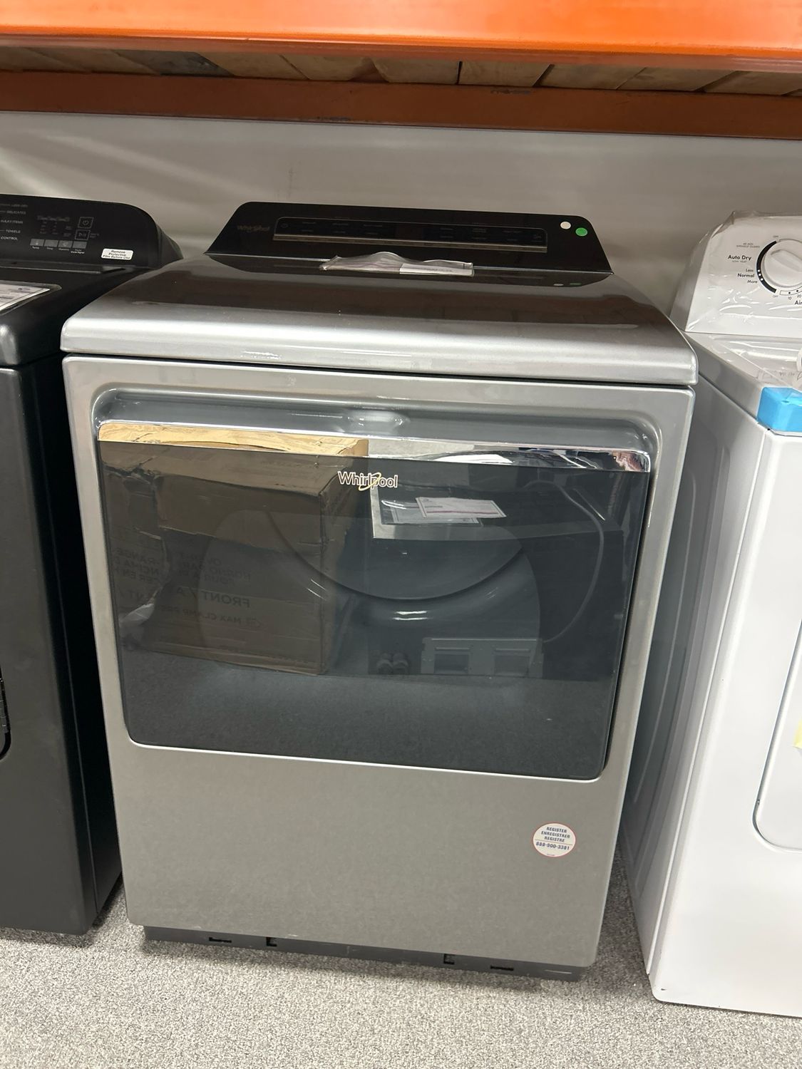 Whirlpool WGD8127LC Top load gas dryer with advanced moisture sensing 7.4 cu. ft.