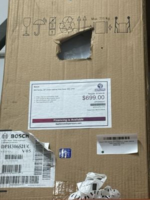 Bosch 800 Series DPH30652UC Under-cabinet Wall Hood 600 CFM