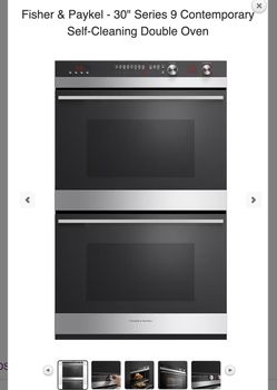 Fisher Paykel OB30DDEPX3N 30" Series 9 Contemporary Self-Cleaning Double Oven