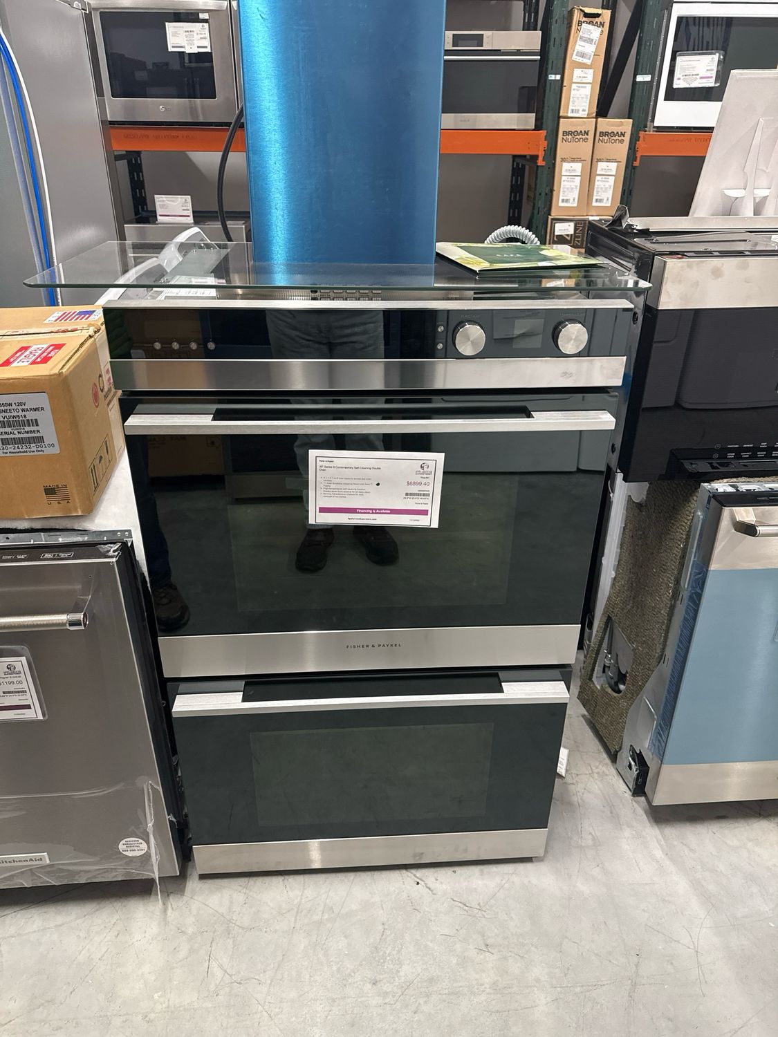 Fisher Paykel OB30DDEPX3N 30" Series 9 Contemporary Self-Cleaning Double Oven