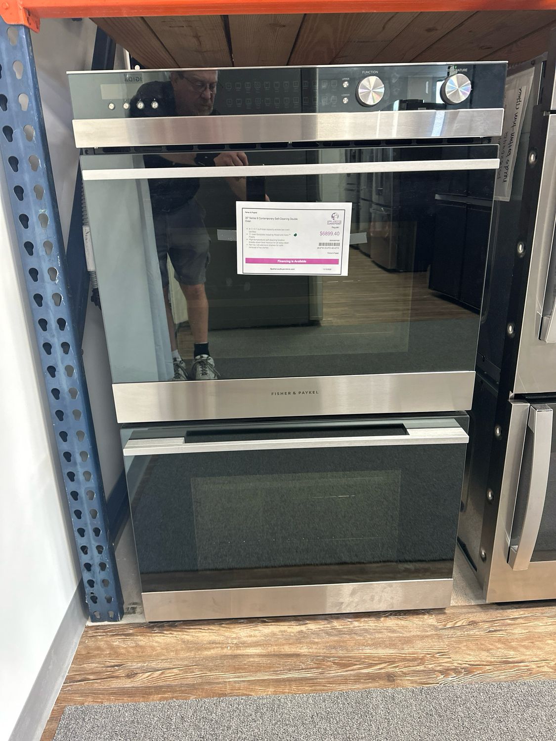 Fisher Paykel OB30DDEPX3N 30" Series 9 Contemporary Self-Cleaning Double Oven