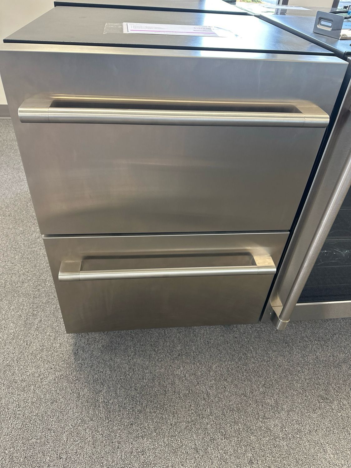 Zephyr PRRD24C2AS Presrv Refrigerator Drawers, 24in Compact, SS, 2 Zone