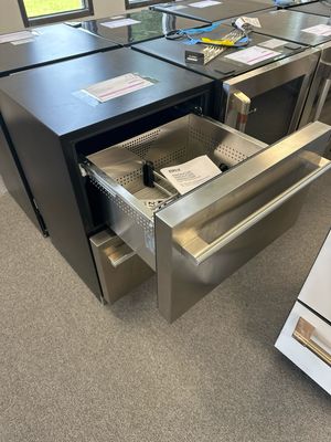 Zephyr PRRD24C2AS Presrv Refrigerator Drawers, 24in Compact, SS, 2 Zone