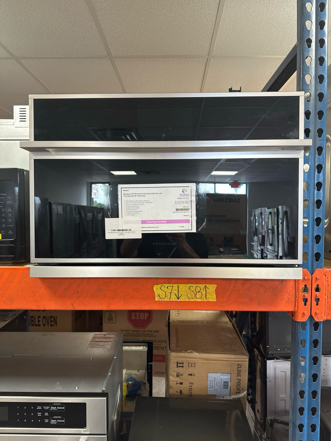 GE MONOGRAM ZSB9131NSS 30" ADVANTIUM WALL OVEN