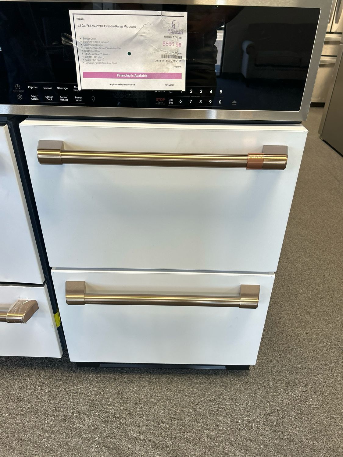 GE CAFE CDE06RP4NW2 DUAL DRAWER REFRIGERATOR