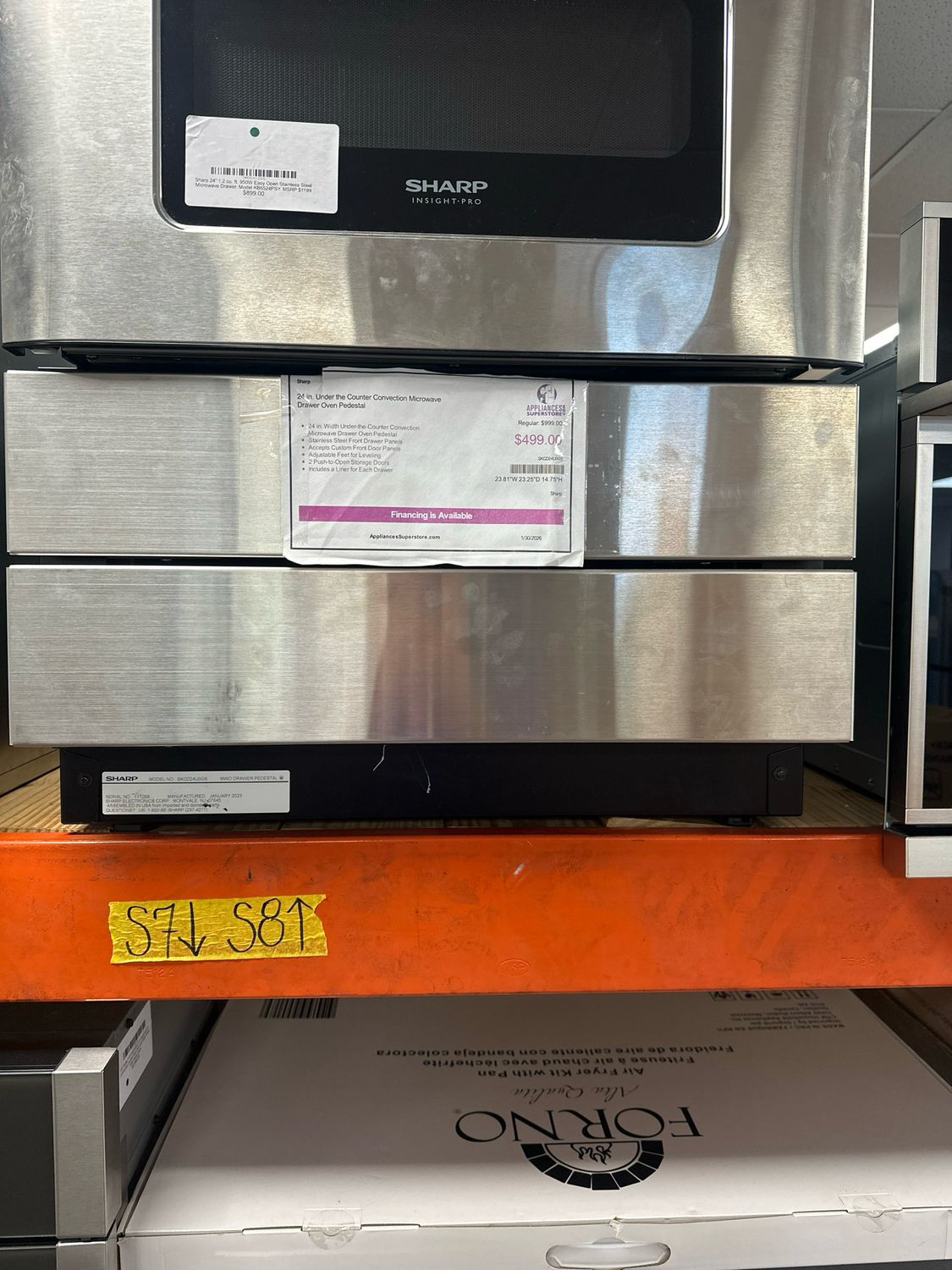SHARP SKCD24U0GS 24" U/C STORAGE DRAWERS