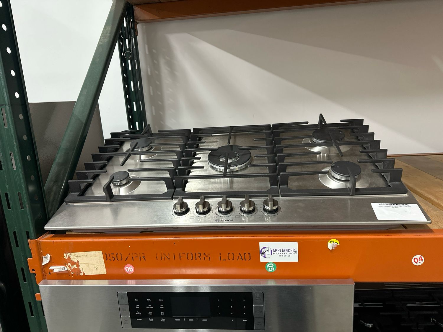 BOSCH NGM8657UC 36 SS GAS COOKTOP