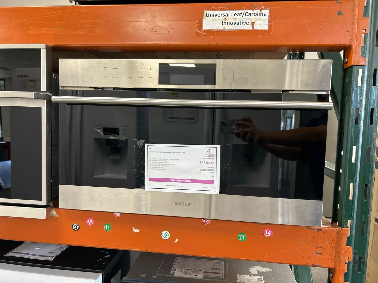 WOLF CSO30TESTH 30" CONVECTION STEAM OVEN