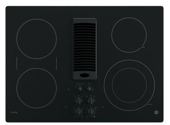 GE PROFILE PP9830RBB 30 Inch Smooth Electric Cooktop Black