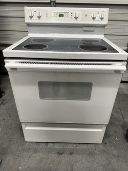 Pre Owned GE Electric Range RB787WB1WWPO Pre-Owned Appliance
