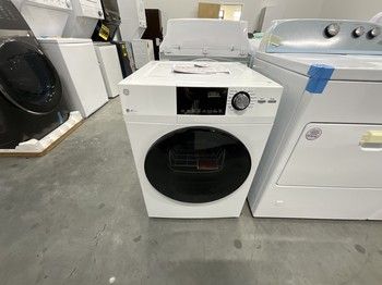 GE GFD14ESSNWW 24" 4.3CF Front Load Vented Electric Dryer with SS Basket